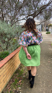 Pink Pansy Flutter Sleeve Top